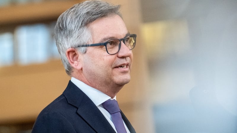 European Commissioner for Internal Affairs and Migration Magnus Brunner is meeting Minister for Justice Jim O'Callaghan (file pic)
