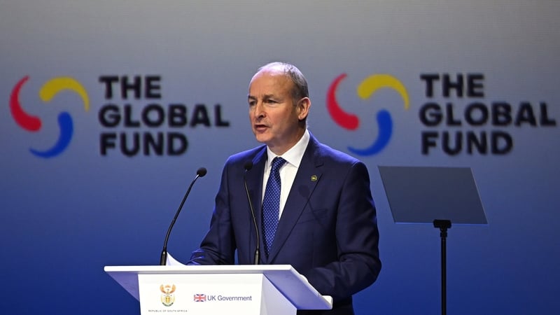 Taoiseach Micheál Martin recently spoke during a summit on the Global Fund in Johannesburg, ahead of the G20 summit