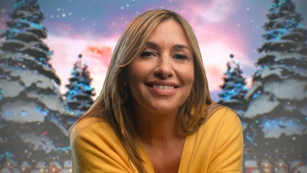 Melanie Blatt smiles in a festive photo for the Strictly Come Dancing Christmas Special