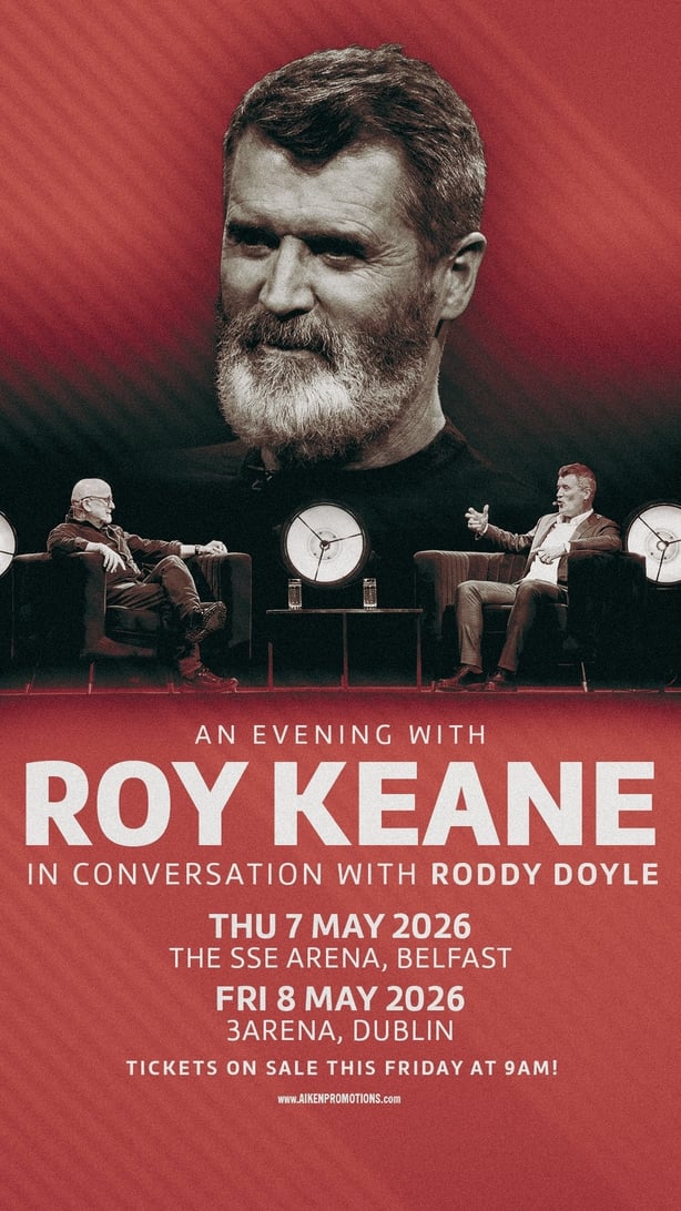 Roy Keane in conversation with Roddy Doyle poster