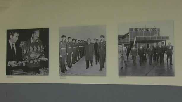Photo exhibition of stars who passed throught Shannon Airport, 2015