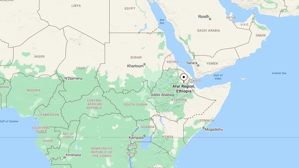Map of Afar region in Ethiopia - Bing Maps
