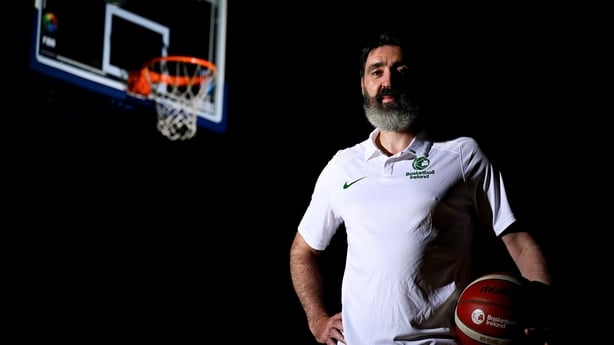 1 July 2025; Michael Bree is announced as the new Basketball Ireland senior men's head coach at the National Basketball Arena in Tallaght, Dublin. Photo by Shauna Clinton/Sportsfile