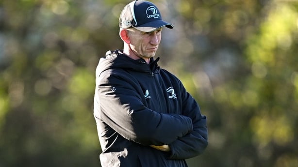 24 November 2025; Head coach Leo Cullen during Leinster Rugby squad training at UCD in Dublin. Photo by Sam Barnes/Sportsfile