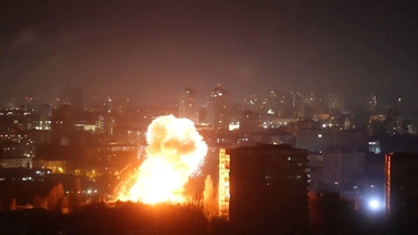 'Massive' wave of drone strikes hit Kyiv