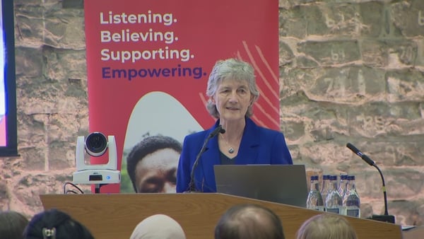President Catherine Connolly was addressing the launch of the Women's Aid Centre for Learning and Practice Development