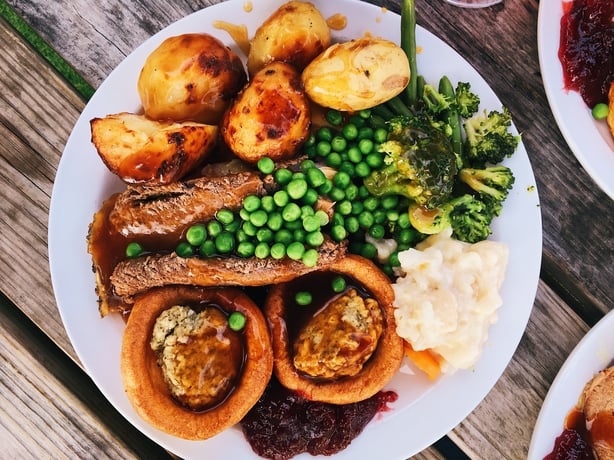 Sunday roast dinner