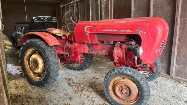 Transition years students at a school in Ballymahon are restoring this vintage Porsche tractor