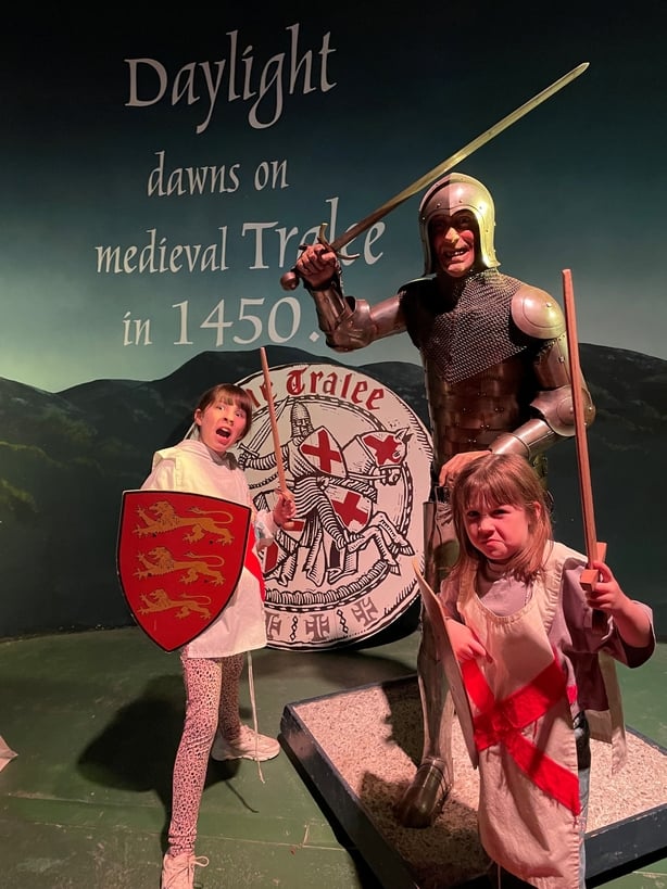 A display at a museum