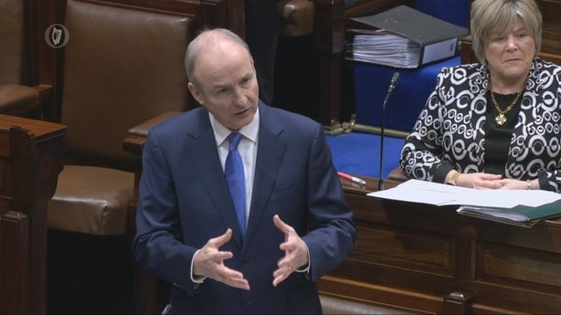 Micheál Martin speaking in the Dáil