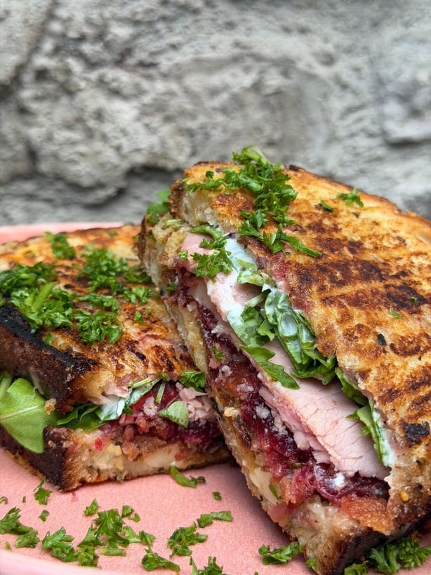 A Christmas sandwich