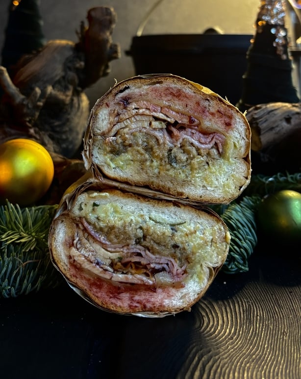 A Christmas sandwich