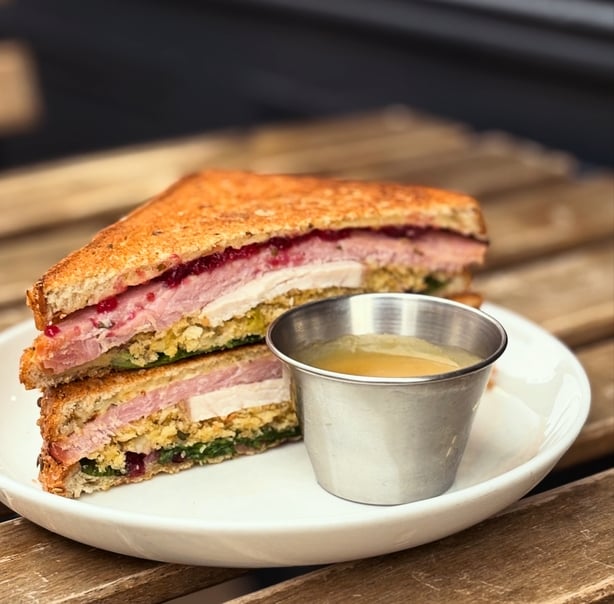 A Christmas sandwich