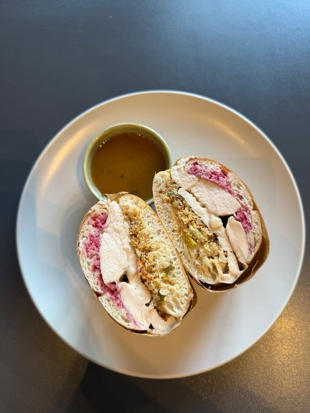 A Christmas sandwich