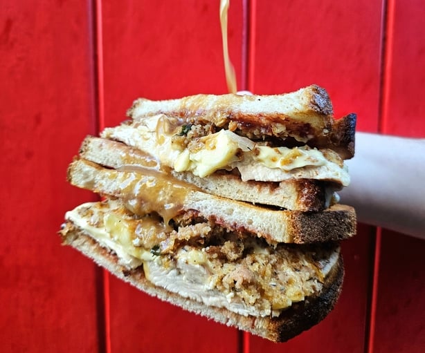 A Christmas sandwich