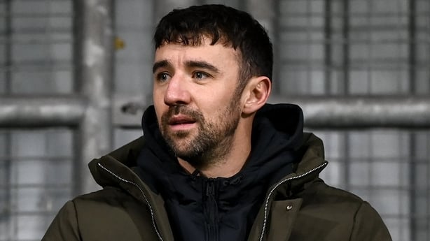 27 November 2025; Former Republic of Ireland player Enda Stevens in attendance during the UEFA Conference League 2025/26 league phase match between Shamrock Rovers and Shakhtar at Tallaght Stadium in Dublin. Photo by Stephen McCarthy/Sportsfile