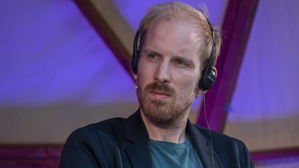BARCELONA, CATALONIA, SPAIN - 2022/10/11: The Dutch historian Rutger Bregman is seen during his speech at the Barcelona Thought Biennale. Within the framework of the Barcelona Culture Center (CCCB), the third edition of the Biennial of Thought has taken place, a stage for reflection on the great con