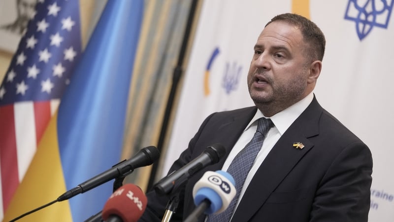 Ukrainian President Volodymyr Zelensky signed a decree 'to dismiss' Andriy Yermak