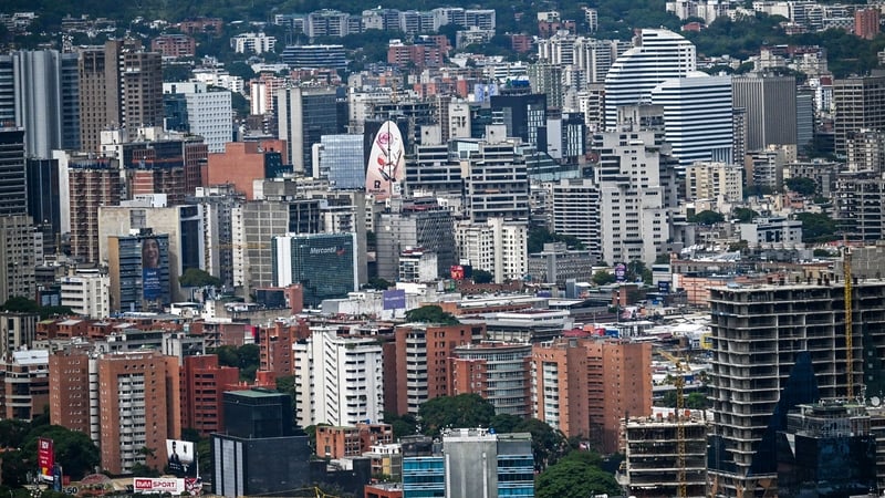 Aerial view of Venezuela's capital Caracas - Donald Trump made the announcement on his Truth Social platform