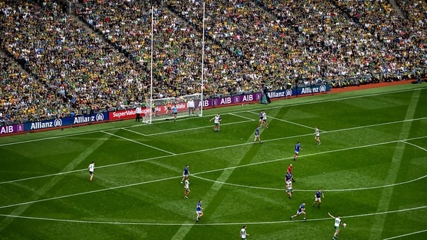 Dublin , Ireland - 27 July 2025; Caolan McGonagle of Donegal attempts a shot for a two-pointer during the GAA Football All-Ireland Senior Championship final match between Kerry and Donegal at Croke Park in Dublin. (Photo By Piaras Ó Mídheach/Sportsfile via Getty Images)