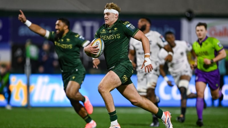 Hugh Gavin scored his first try for Connacht