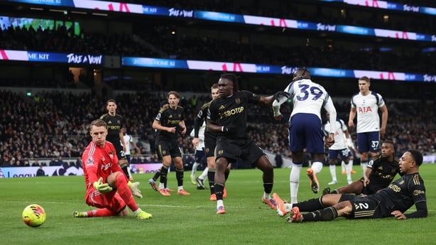 LONDON, ENGLAND - NOVEMBER 29: Randal Kolo Muani of Tottenham Hotspur back heels the ball narrowly wide of the goal during the Premier League match between Tottenham Hotspur and Fulham at Tottenham Hotspur Stadium on November 29, 2025 in London, England. (Photo by Mark Leech/Offside/Offside via Gett