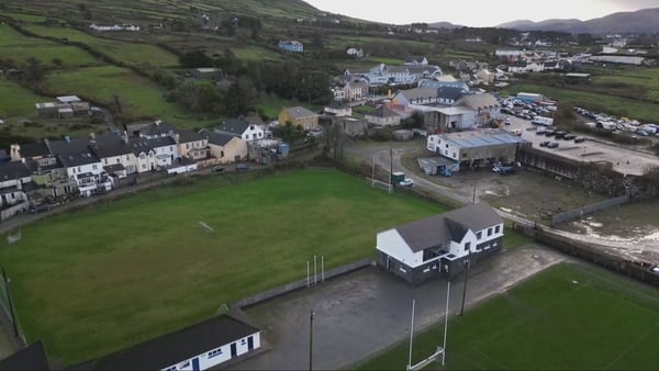 Drone view of a pitch in Caherciveen