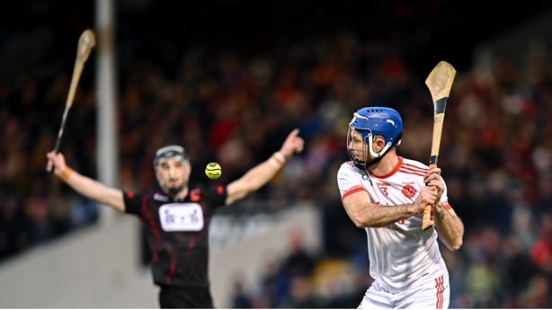 30 November 2025; Ciarán Russell of Éire Óg Ennis during the AIB Munster GAA Hurling Senior Club Championship final match between Ballygunner and Éire Óg Ennis at FBD Semple Stadium in Thurles, Tipperary. Photo by Piaras Ó Mídheach/Sportsfile