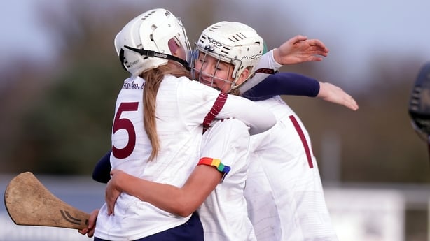 Athenry's Lisa Casserly and Sinead Feeney celebrate after the match