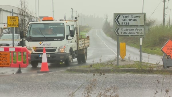 The R738 at Growtown Upper, Barntown, County Wexford