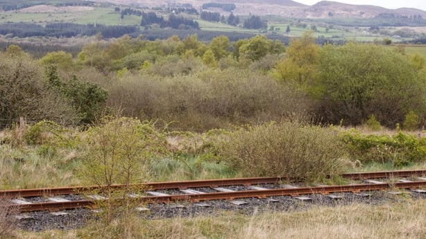 The disused railway line in Sligo