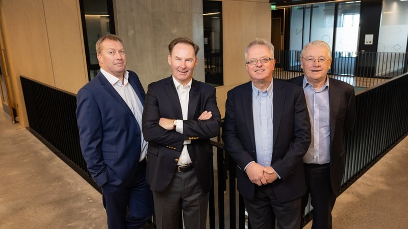 CFO Eddie Kent, CEO Aidan O'Dwyer, managing partner Dara Kernan and chair Donal Roche from Primecore