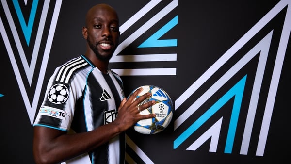 Yoane Wissa of Newcastle poses for a portrait during the official UEFA Champions League 2025/26 portrait session on September 16, 2025 in Newcastle upon Tyne, England.