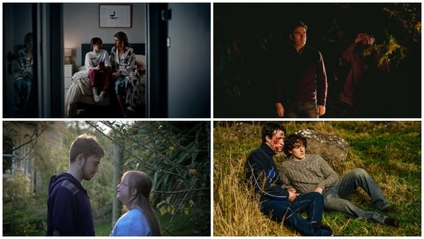 Clockwise from top left, Storyland dramas: The Ick, Dúirt Bean Liom, Collision and Grace