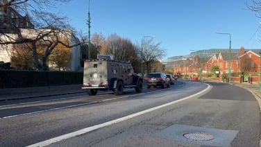 President Zelensky’s motorcade travels through Dublin