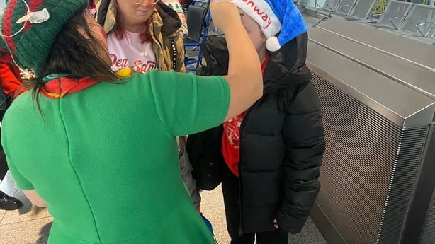 Sunway Elf at Airport doing makeup