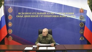 Russia's Chief of General Staff Valery Gerasimov tells Vladimir Putin Russian forces fully control Pokrovsk