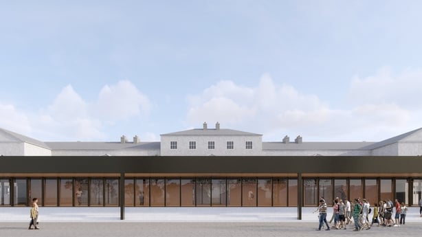 An artist's impression of the new barracks