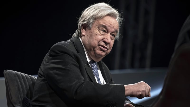 Antonio Guterres made the comments in an interview at the Reuters NEXT conference in New York (file image)