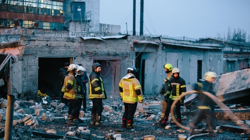 An explosion on the grounds of a garage cooperative in Kharkiv, Ukraine