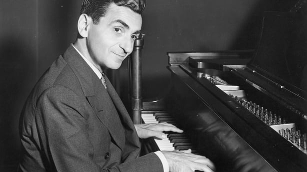 American songwriter and composer Irving Berlin (1888 - 1989) performs for a CBS Radio show, circa 1935. (Photo by FPG/Archive Photos/Getty Images)