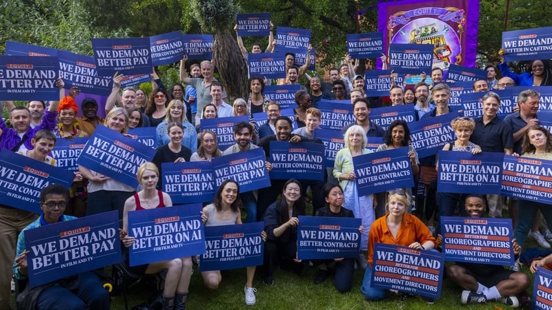 People taking part in the Demand rally. Photo credit: Mark Thomas/Equity/PA Wire