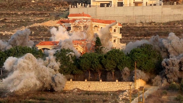 Smoke billows from the site of an Israeli airstrike