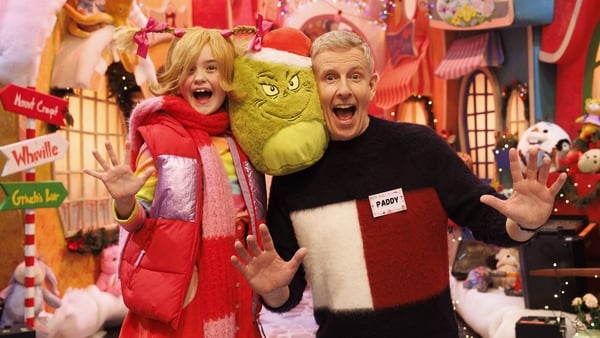 Patrick Kielty on the set of the Toy Show