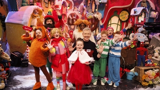Patrick Kielty on the set of the Toy Show