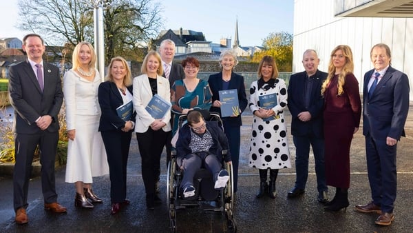 President Catherine Connolly at the 'Supporting Family Carers across Ireland' project showcase in Carlow.