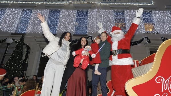 Special guest Luke Herty from Galway with his family Robyn (3), dad Robert and mum Nicola