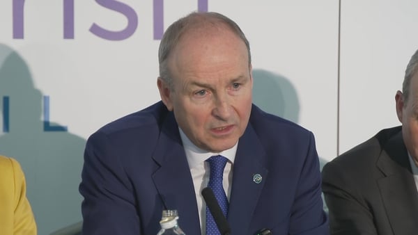 Micheál Martin speaking at the British-Irish Council in Wales
