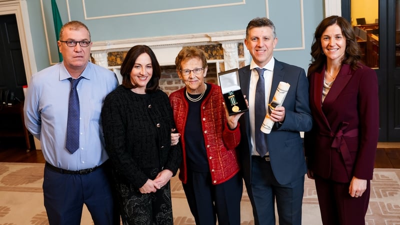 The gold award was posthumously given to Callaghan O' Keefe's family for his bravery
