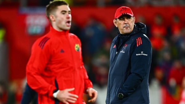 29 November 2025; Munster head coach Clayton McMillan before the United Rugby Championship match between Munster and DHL Stormers at Thomond Park in Limerick. Photo by Shauna Clinton/Sportsfile